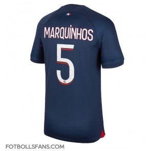 Paris Saint-Germain Marquinhos #5 Replika Hemmatröja 2023-24 Kortärmad